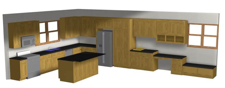 3d cabinet layout