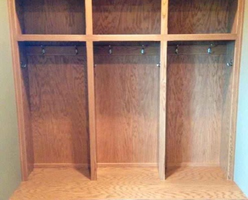 Wooden lockers