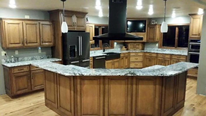Cabinets with Island